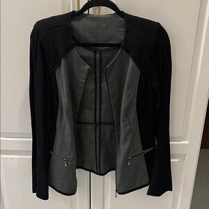 Women's Black and Gray Jacket
